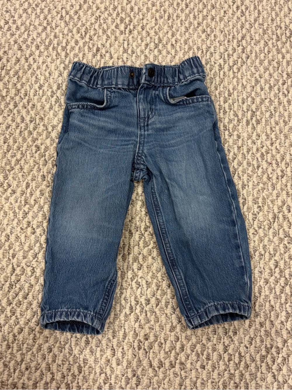 Cat & Jack Kids Elastic Waist Blue Denim Pants - Classic Blue